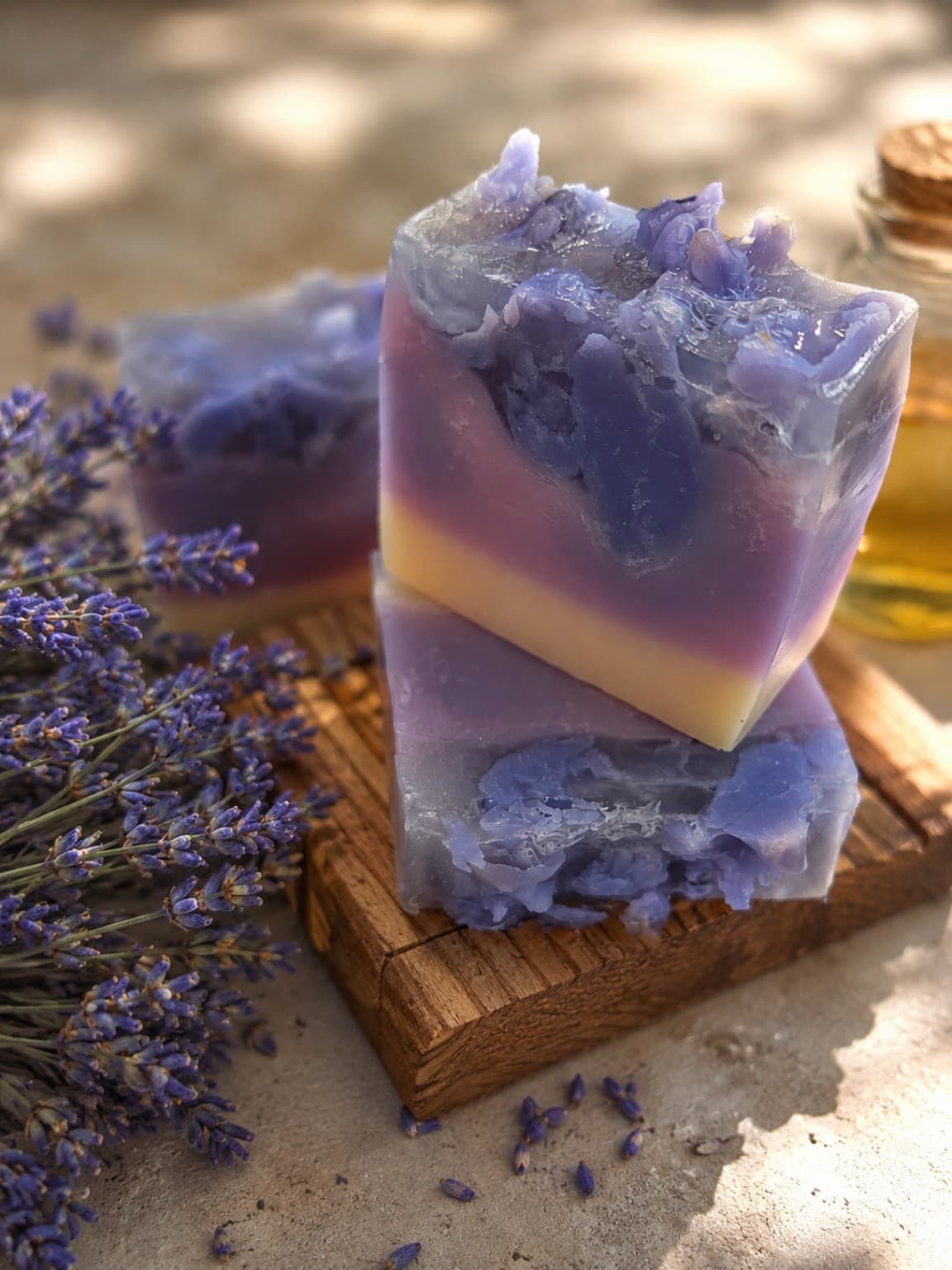 Sabonete artesanal Atelier Valência com lavanda
